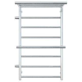 Полотенцесушитель водяной Laris Лавина 73208021 левый с полками П9 50x80см хром