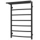 Полотенцесушитель водяной Laris Классик 73208024ЧМ  с полкой П7 50x80см чёрный матовый
