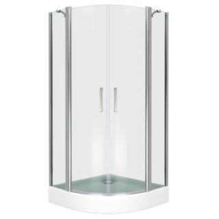 Душевой уголок Good Door Pandora R-90-T-CH стекло прозрачное с рисунком Тростник