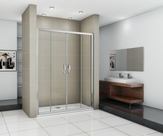 Душевая дверь в нишу Good Door Infinity WTW-TD-150-C-CH стекло прозрачное