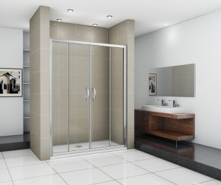 Душевая дверь в нишу Good Door Infinity WTW-TD-150-C-CH стекло прозрачное