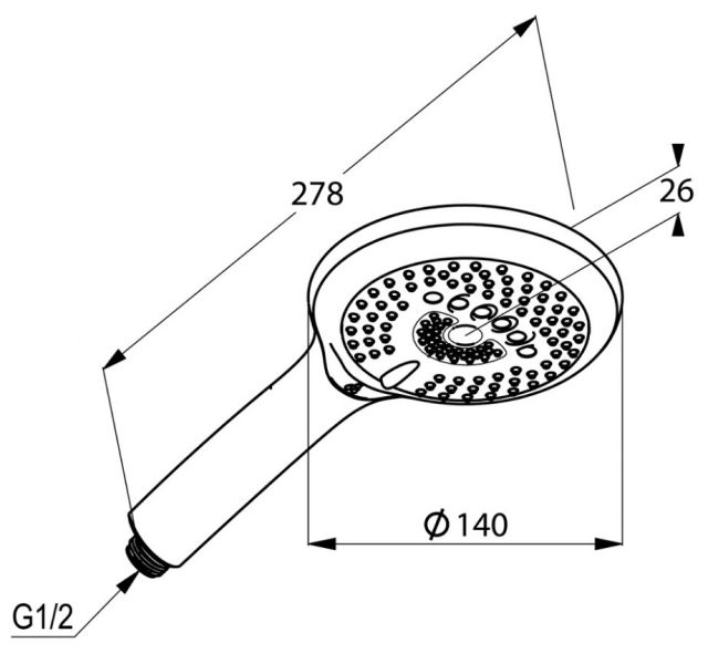 Душевая лейка Kludi Freshline хром 6790005-00