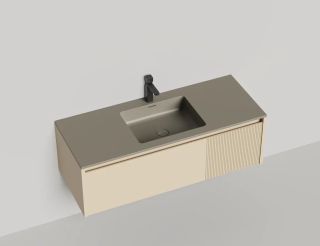 Подвесная тумба Salini Domino 27D112IN 120см эмаль под встраиваемую раковину