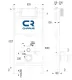 Инсталляция для подвесного унитаза Charus CITY CR.200.12.01 с клавишей смыва белая