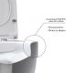 Подвесной унитаз Berges EGO XL Rimless белый 082118 сиденье Toma Slim SO микролифт быстросъёмное