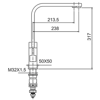 Смеситель для кухни Frap F43802-6 черный