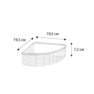 Полка угловая одноэтажная Fixsen нержавеющая сталь (FX-842)