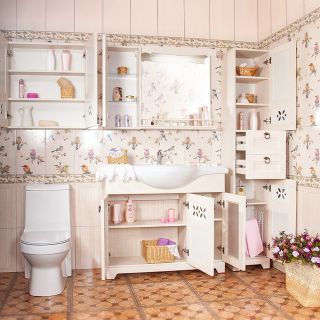 Шкаф навесной Бриклаер Кантри 4627125413636 30 см бежевый дуб прованс