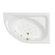 Гидромассажная ванна WHITECROSS Aquarella 0109.170110.100.RELAX.GL правая 170x110 см Relax золото