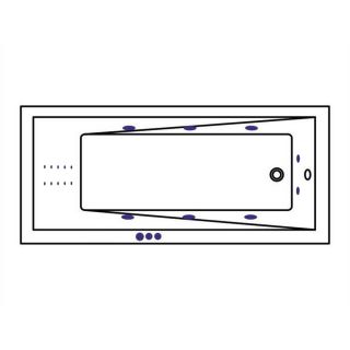 Гидромассажная ванна WHITECROSS Wave Slim 0111.170070.100.SMARTNANO.GL 170x70 см Smart Nano золото