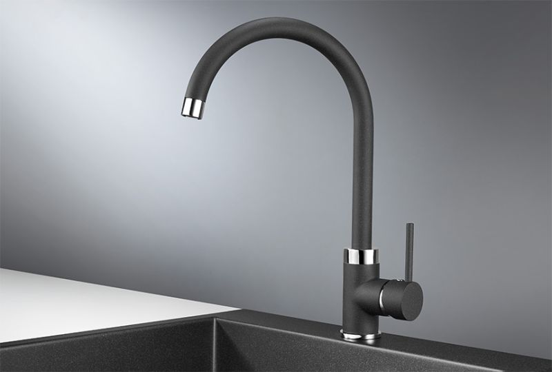 Смеситель для кухни Granula 2125, ЧЁРНЫЙ черный