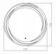 Зеркало с подсветкой Aquanika Round AQR7777RU34 77 см
