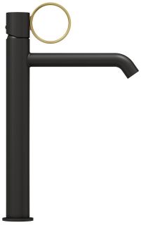 Смеситель для раковины Jacob Delafon Vivienne Signature E38683-LB3-BL чёрный матовый/латунь