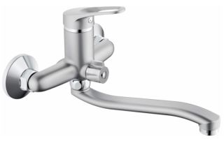 Смеситель для ванны Haiba HB2213-1 хром матовый