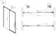 Душевая дверь Vincea Ultima VDS-7UL120CL, 1200, хром, стекло прозрачное