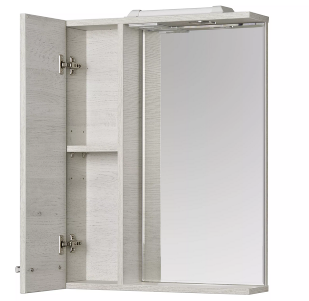 Зеркальный шкаф Акватон Ронда 55см дуб сомерсет 1A208602RSC2L