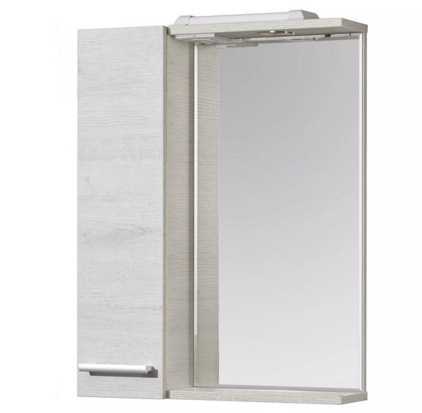 Зеркальный шкаф Акватон Ронда 55см дуб сомерсет 1A208602RSC2L