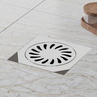 Душевой трап Paini 320XN с решёткой Sun 15см хром глянец