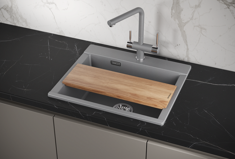 Мойка кухонная Granula 5804, АЛЮМИНИУМ