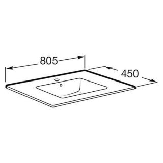 Раковина Roca Victoria 32799C000 80 см