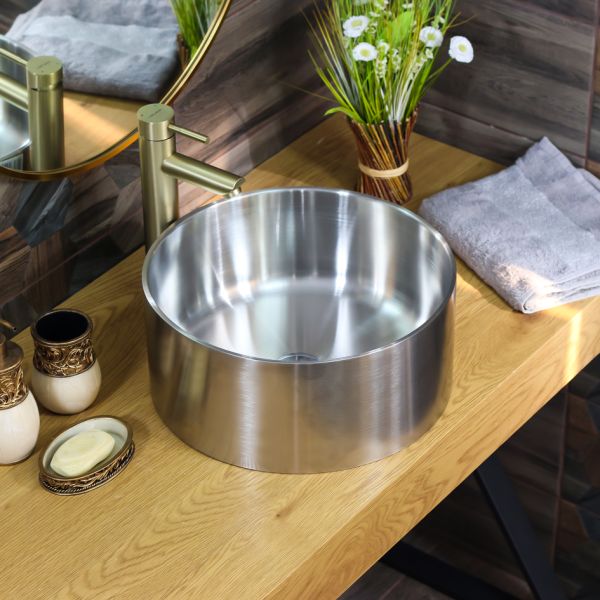 Накладная раковина Ring380 Melana ProfLine 38см сатин