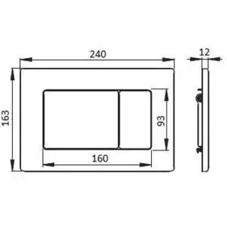 Кнопка смыва Boheme 650-SGM оружейная сталь
