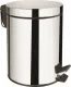 Ведро для мусора Aquanet 298618 8 л никель