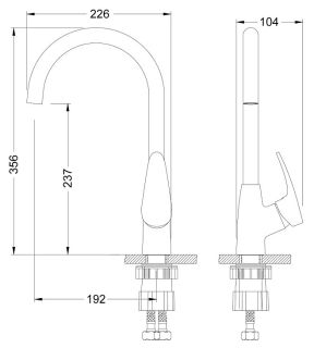 Смеситель для кухни Lemark Linara LM0405PGR грей