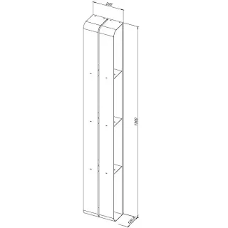 Полка Aquanet Магнум 302240 130 см белый матовый