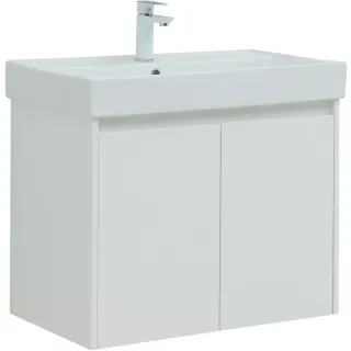 Тумба под раковину Aquanet Nova Lite 298850 75 см белый глянец