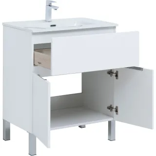 Тумба под раковину Aquanet Алвита New 303901 70 см белый матовый