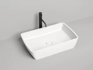 Накладная раковина Salini Gloria 11 S-Stone 1102212M 65см белый матовый