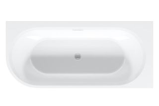 Акриловая ванна Riho Desire Corner Velvet Fall B088008220 L 184x84см с подсветкой заполнение через перелив чёрный матовый/белый матовый