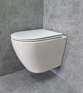 Унитаз CeramaLux TR2196 подвесной с сиденьем Микролифт