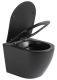 Подвесной унитаз Cerutti SPA Ticino Aria MB CT8918 безободковый чёрный матовый