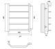 Полотенцесушитель водяной Domoterm Лаура П5 400x600-500 хром