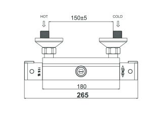 Смеситель для душа DQ Bayern Potsdam хром DA2153101