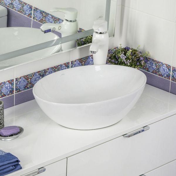 Накладная раковина Melana 320361-805 56см белый