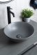 Раковина Gid 9081gnm 53404 накладная серая матовая 36x36x14