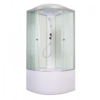 Душевая кабина Deto L 910 с электрикой  100х100х215 см