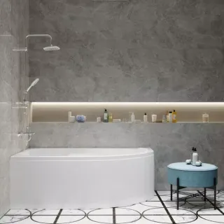 Акриловая ванна Triton София Щ0000067488 левая 150x95 см на Х-каркасе белый