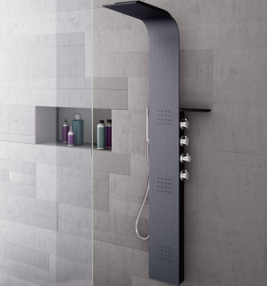 Душевая панель Cerutti SPA Bella B CT9254 чёрный матовый