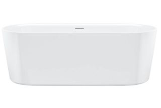 Акриловая ванна Riho Modesty Glossy Sparkle System Fall B090006005 170x76см с аэромассажем заполнение через перелив белый