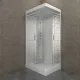 Душевая кабина Triton Квадро Щ0000045506 100x80 см профиль белый стекло с узором