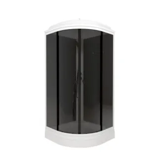 Душевая кабина Triton Грэй Щ0000067302 90x90 см профиль чёрный стекло тонированное