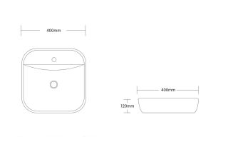 Раковина Cerutti SPA CR0075 40см белый