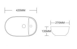 Раковина Cerutti SPA CR0050 42см белый