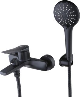 Смеситель для ванны Lemark Bronx LM3714BL чёрный