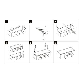 Полка для душа Lemark Shelf line 9771043 хром/графит