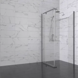 Душевой уголок Triton Терра-Графит Щ0000073938 90x90 см профиль графит стекло прозрачное